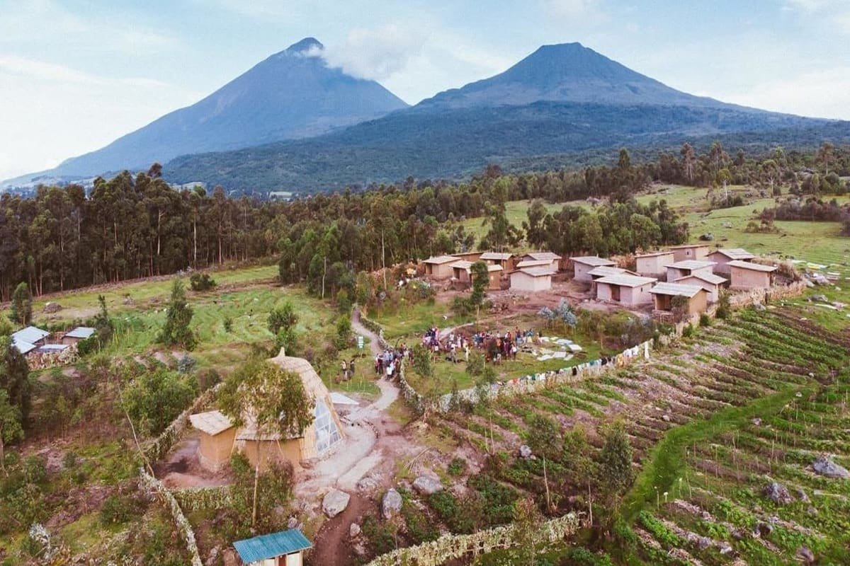 Day 2. Set off for Mount Gahinga Lodge and cross the border into Uganda.